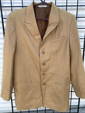 Men's Tan Pinstripe Sport Coat by